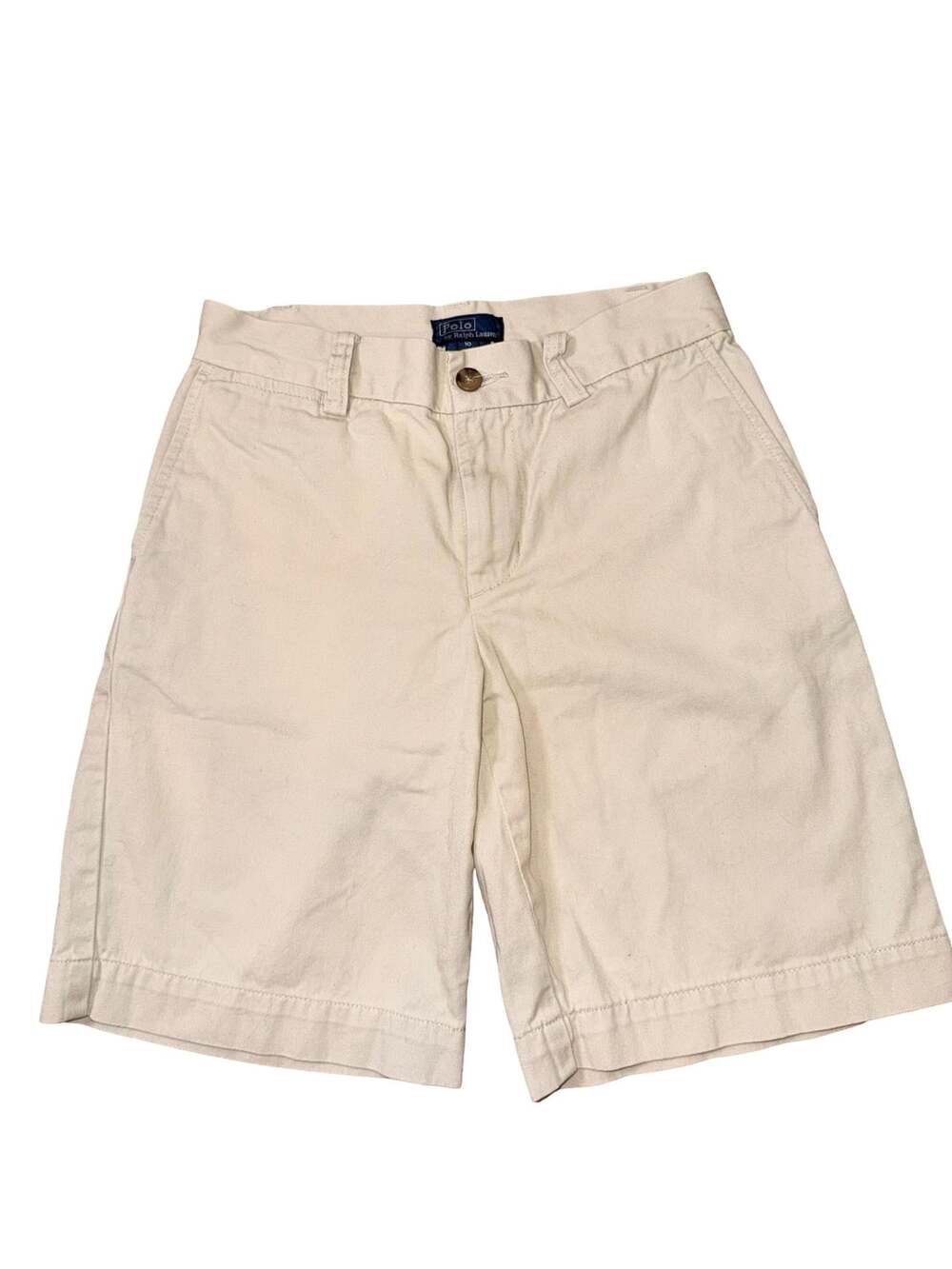 Polo Ralph Lauren Boys Beige Khaki Chino Shorts Size 10